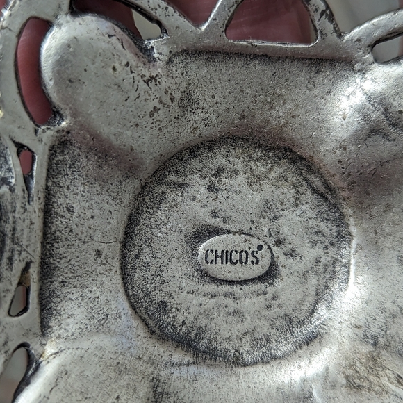 Chico's Southwest/Boho Style Pewter Tone Belt - Picture 4 of 6